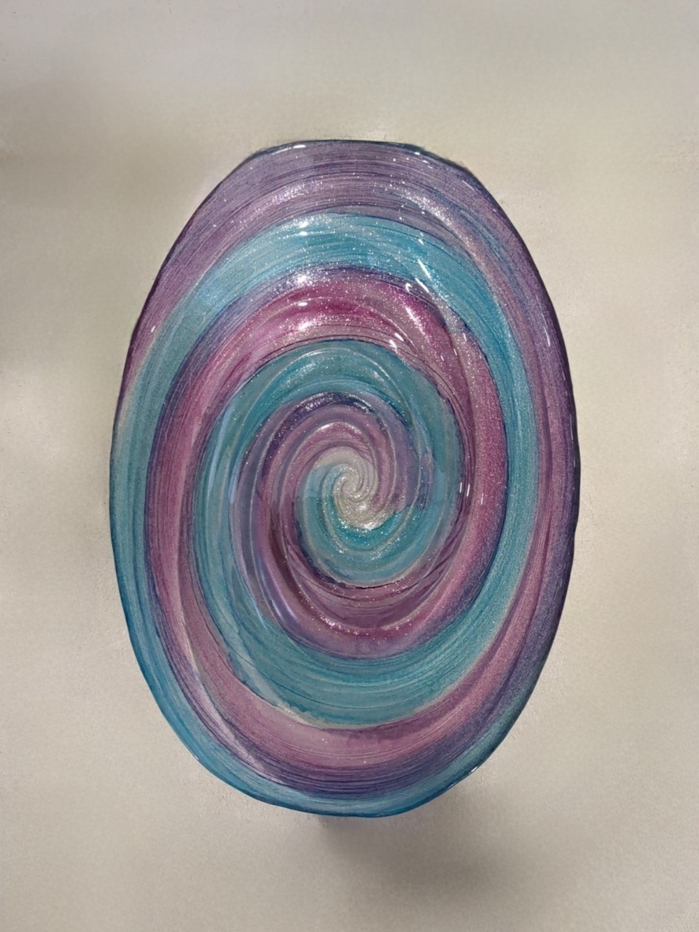 Il Quadrifoglio Italy Hand-Decorated Art Glass Bowl
